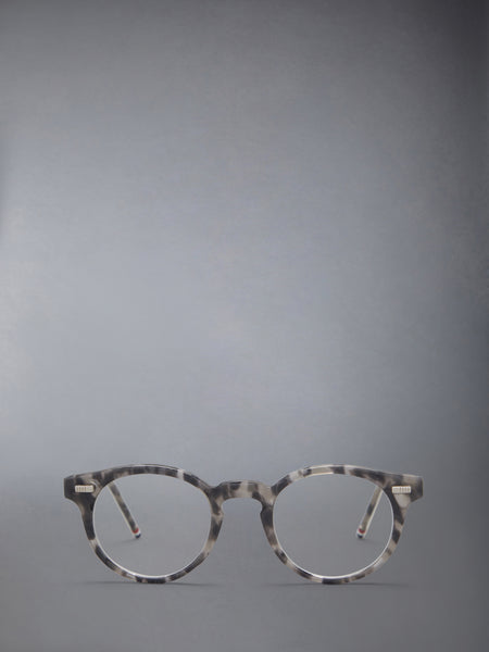 ACETATE ROUND EYEGLASSES DARK GREY
