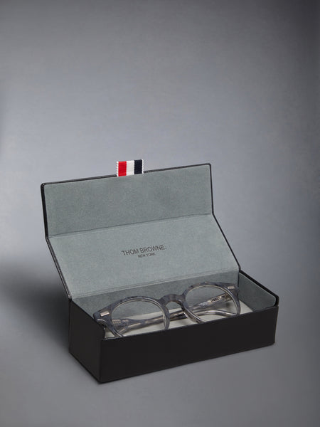 ACETATE ROUND EYEGLASSES DARK GREY