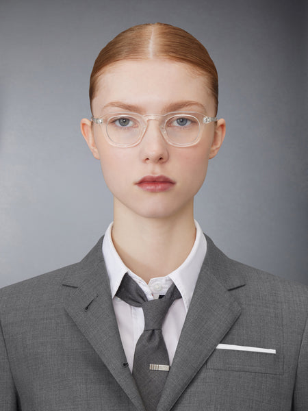 ACETATE OVAL EYEGLASSES CLEAR / TRANSPARENT