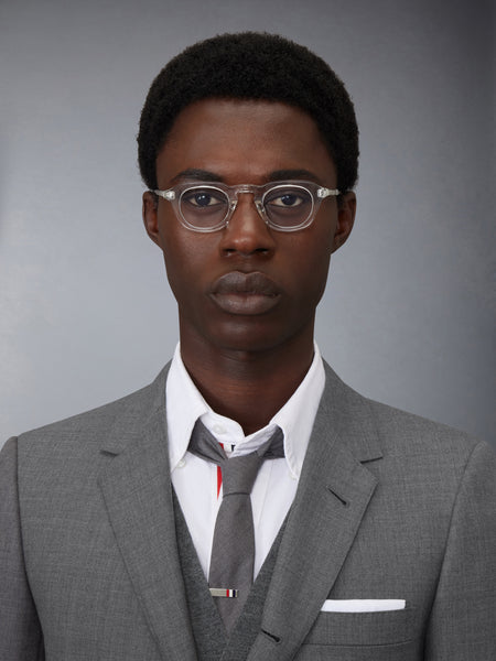 ACETATE OVAL EYEGLASSES CLEAR / TRANSPARENT