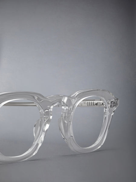 ACETATE OVAL EYEGLASSES CLEAR / TRANSPARENT