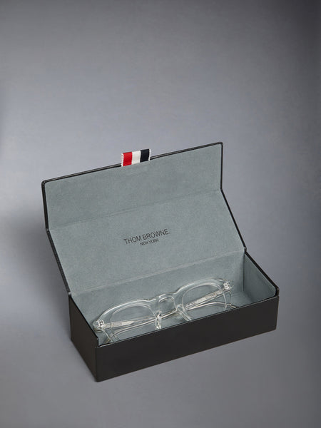 ACETATE OVAL EYEGLASSES CLEAR / TRANSPARENT