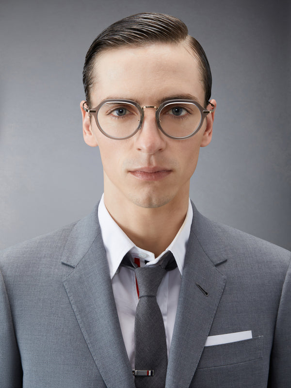 ACETATE AND TITANIUM ROUND EYEGLASSES - image 2