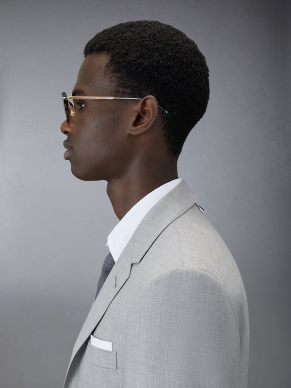 ACETATE AND TITANIUM RECTANGULAR EYEGLASSES - image 3