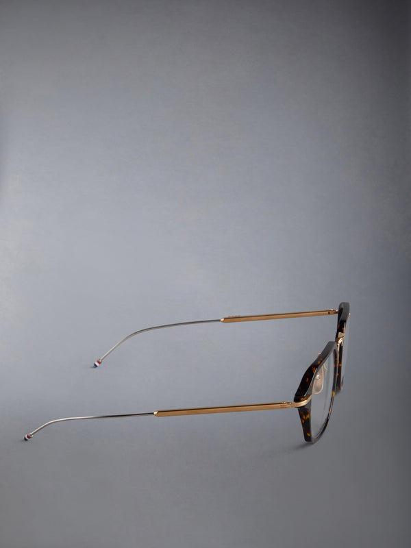 ACETATE AND TITANIUM RECTANGULAR EYEGLASSES - image 4