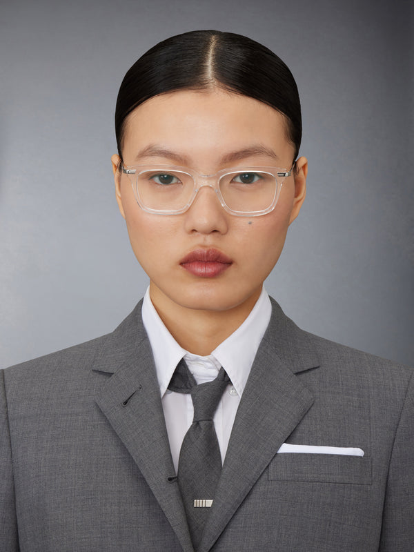 아세테이트 앤 티타늄 렉텡귤러 안경 - image 2