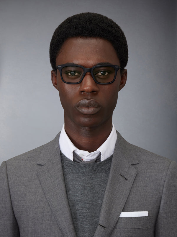 ACETATE AND TITANIUM RECTANGULAR EYEGLASSES - image 3