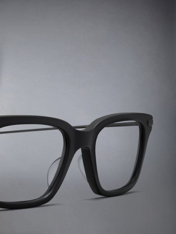 ACETATE AND TITANIUM RECTANGULAR EYEGLASSES - image 7
