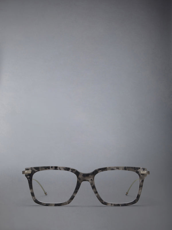 ACETATE AND TITANIUM RECTANGULAR EYEGLASSES - featured image