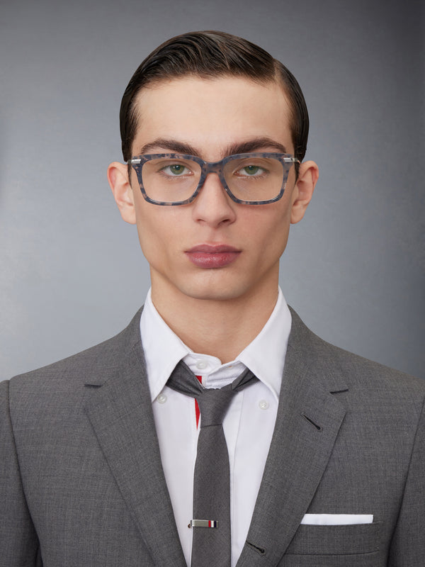 ACETATE AND TITANIUM RECTANGULAR EYEGLASSES - image 3
