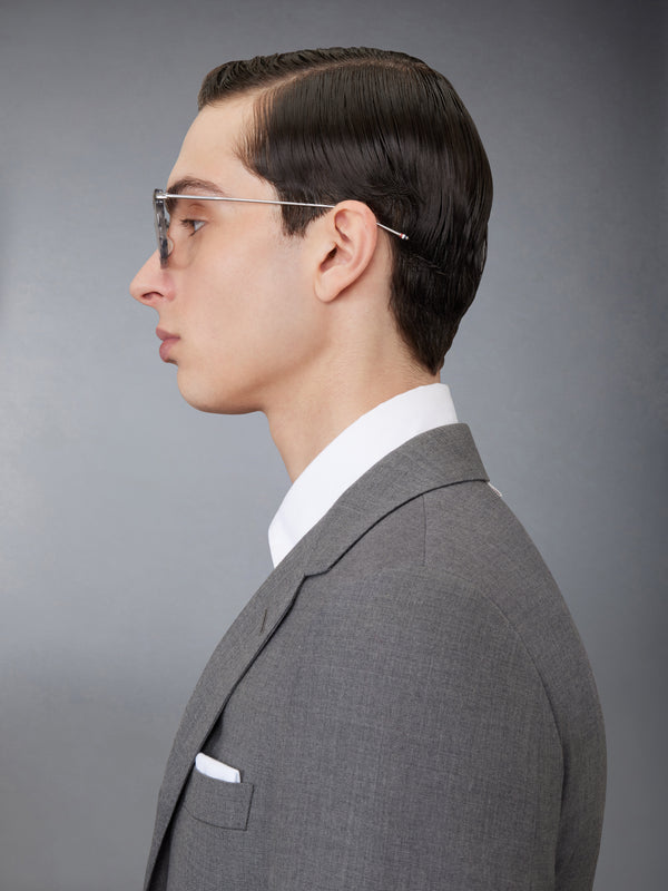 ACETATE AND TITANIUM RECTANGULAR EYEGLASSES - image 5