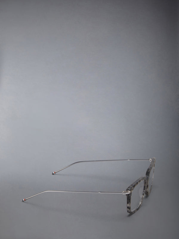 ACETATE AND TITANIUM RECTANGULAR EYEGLASSES - image 6