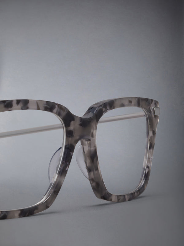 ACETATE AND TITANIUM RECTANGULAR EYEGLASSES - image 7