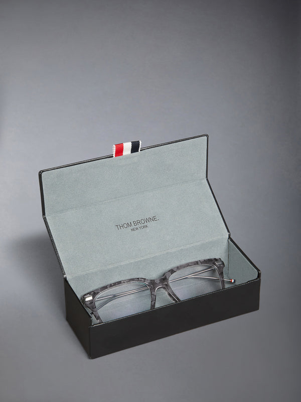 ACETATE AND TITANIUM RECTANGULAR EYEGLASSES - image 8