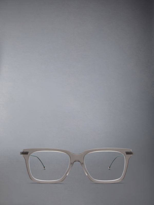 ACETATE AND TITANIUM RECTANGULAR EYEGLASSES - featured image
