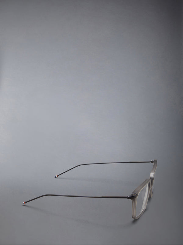 ACETATE AND TITANIUM RECTANGULAR EYEGLASSES - image 6