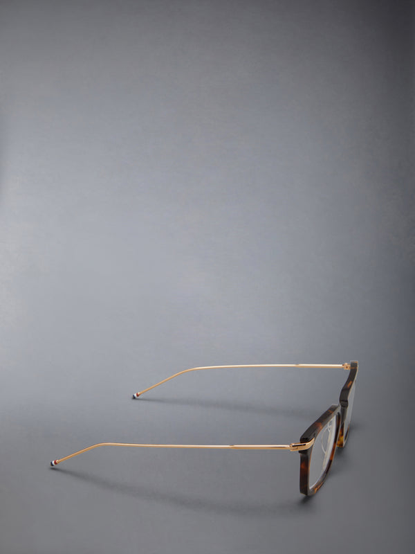 アセテートとチタンの長方形眼鏡 - image 6
