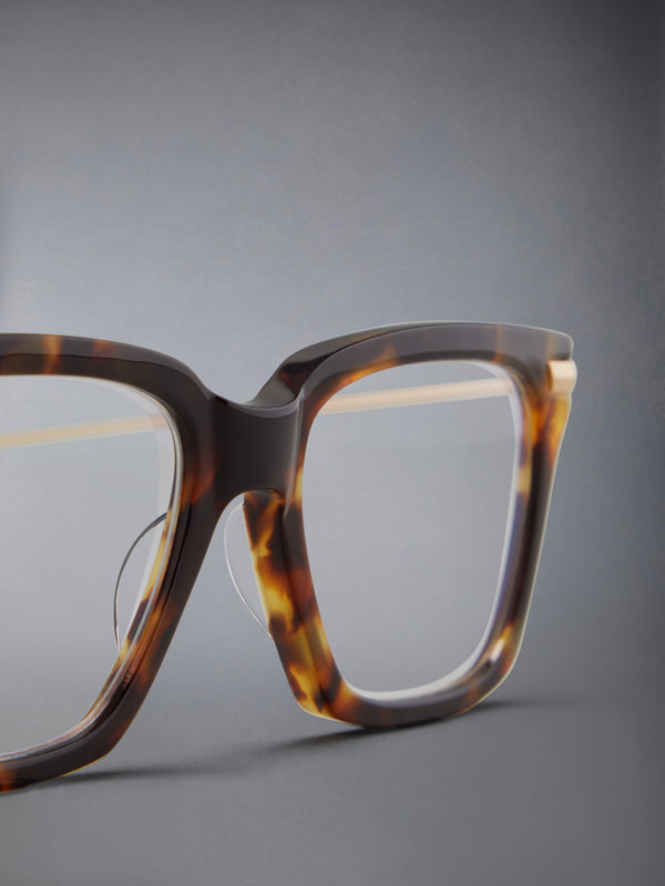 アセテートとチタンの長方形眼鏡 - image 7