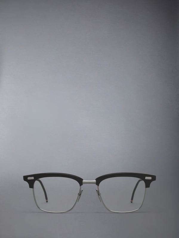 ACETATE AND TITANIUM RECTANGULAR EYEGLASSES - featured image