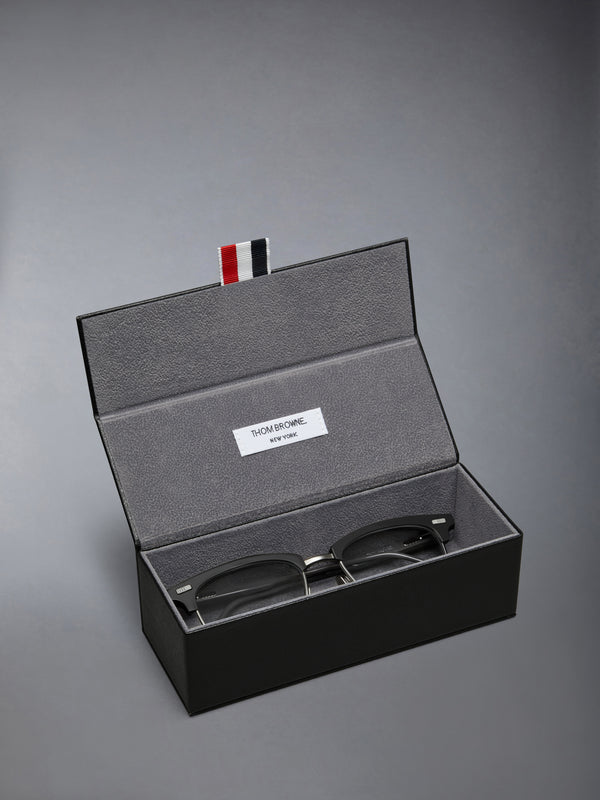 ACETATE AND TITANIUM RECTANGULAR EYEGLASSES - image 4