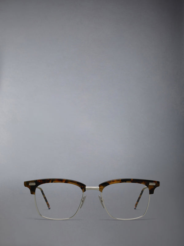 ACETATE AND TITANIUM RECTANGULAR EYEGLASSES - featured image