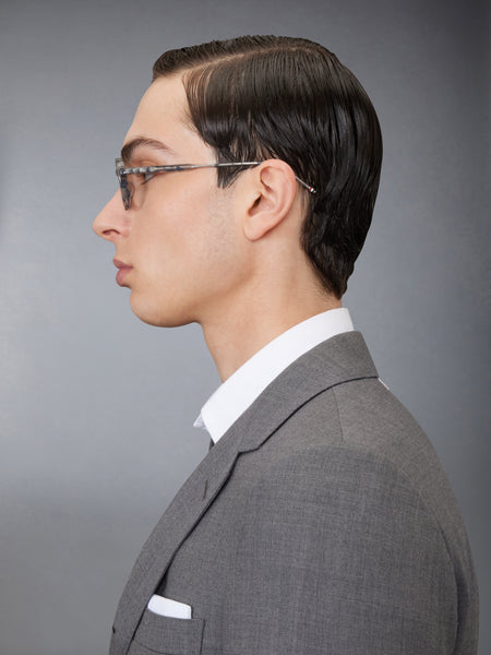 ACETATE ROUND EYEGLASSES DARK GREY