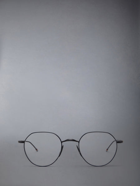 TITANIUM ROUND EYEGLASSES BLACK