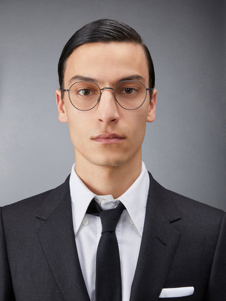 TITANIUM ROUND EYEGLASSES BLACK