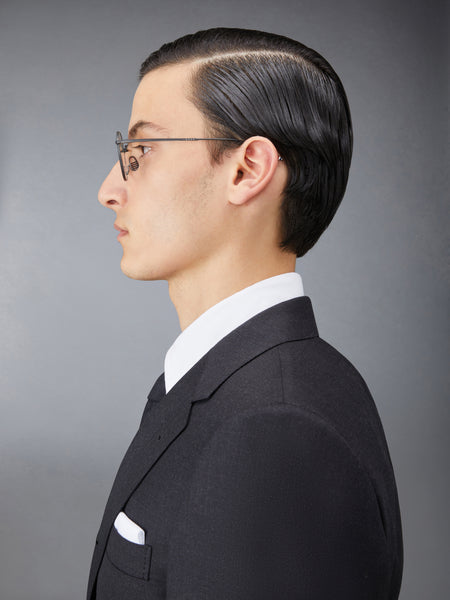 TITANIUM ROUND EYEGLASSES BLACK