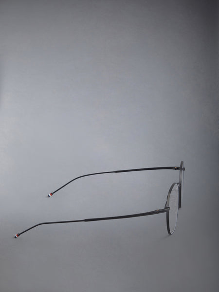 TITANIUM ROUND EYEGLASSES BLACK