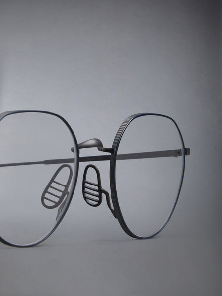 TITANIUM ROUND EYEGLASSES BLACK