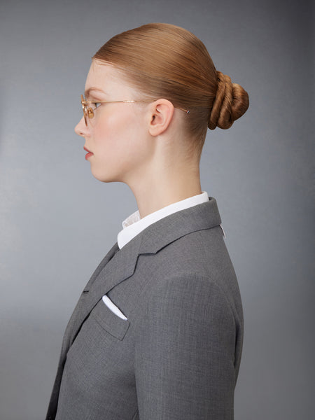 TITANIUM ROUND EYEGLASSES ROSE GOLD