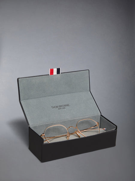 TITANIUM ROUND EYEGLASSES ROSE GOLD