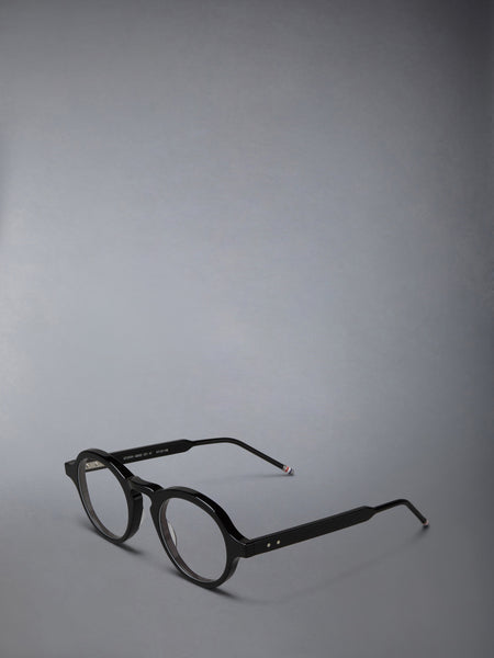 ACETATE ROUND EYEGLASSES BLACK
