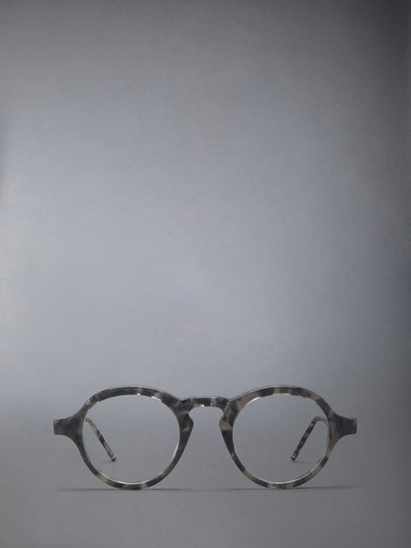 ACETATE ROUND EYEGLASSES DARK GREY