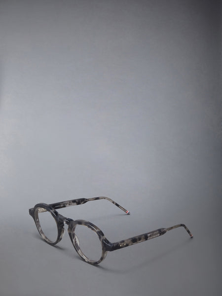 ACETATE ROUND EYEGLASSES DARK GREY