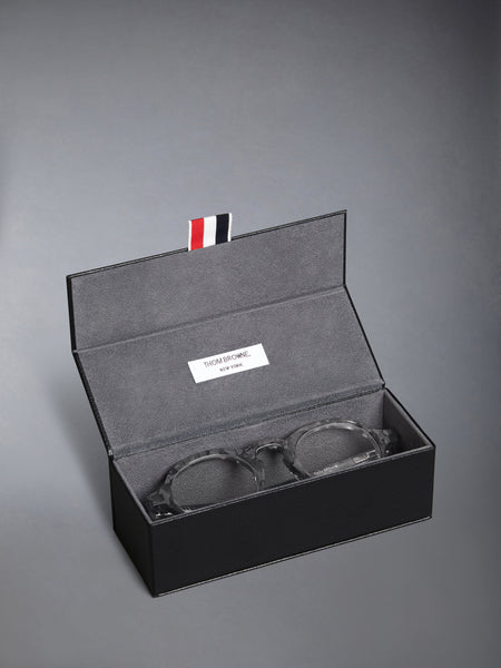 ACETATE ROUND EYEGLASSES DARK GREY