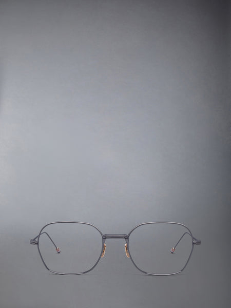 TITANIUM RECTANGULAR EYEGLASSES BLACK/CHARCOAL