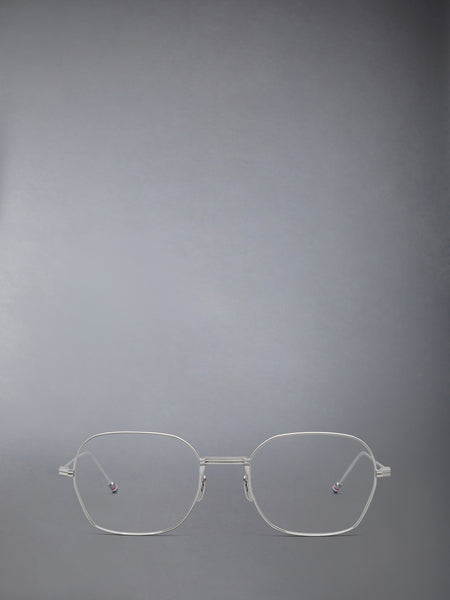 TITANIUM RECTANGULAR EYEGLASSES SILVER