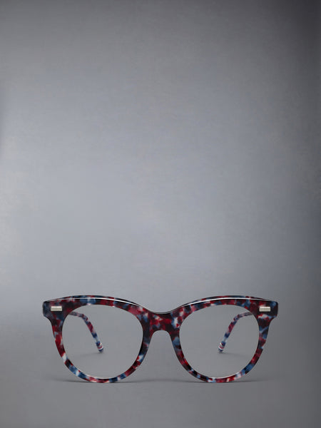 ACETATE CATEYE EYEGLASSES RWBWHT