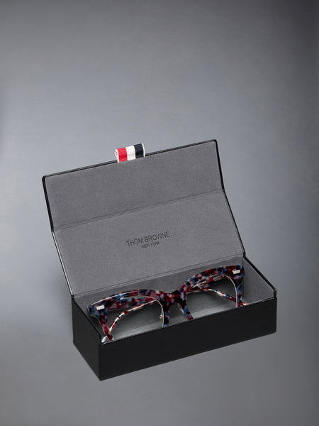 ACETATE CATEYE EYEGLASSES RWBWHT