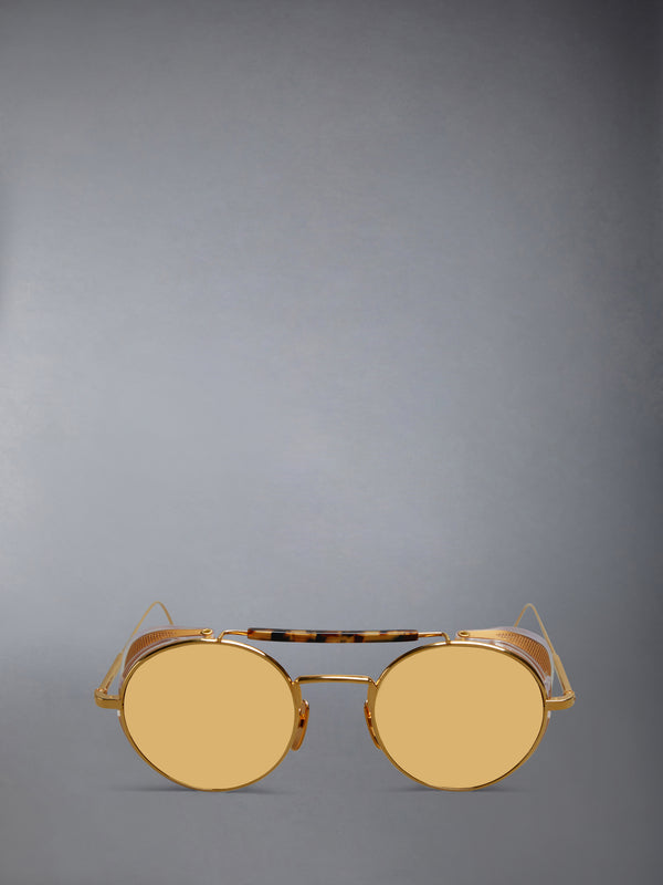 LIMITED EDITION ACETATE AND TITANIUM ROUND SUNGLASSES - featured image