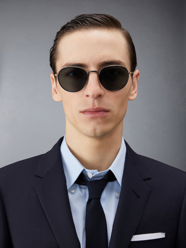 TITANIUM ROUND SUNGLASSES - image 2