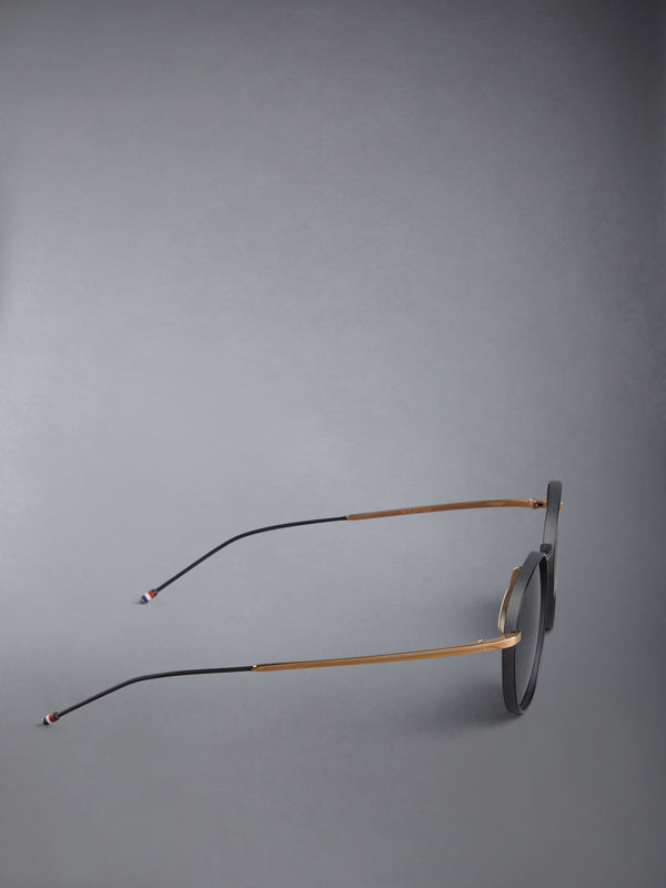 TITANIUM ROUND SUNGLASSES - image 4