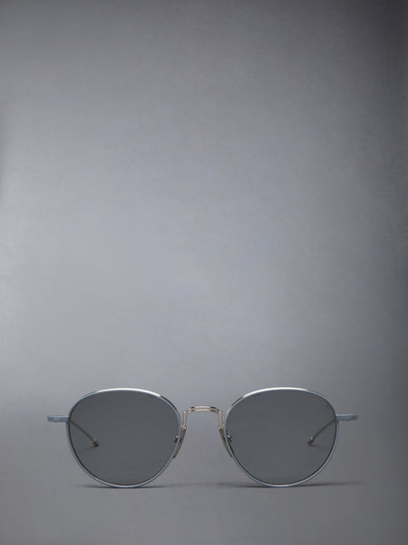 TITANIUM ROUND SUNGLASSES SILVER