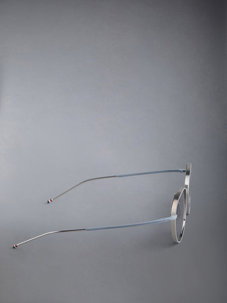 TITANIUM ROUND SUNGLASSES SILVER