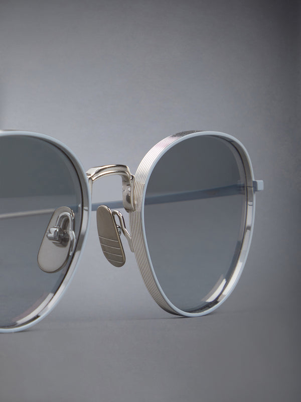 TITANIUM ROUND SUNGLASSES - image 5