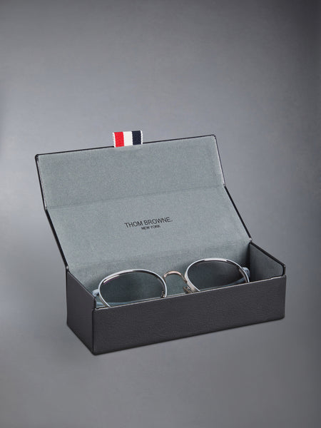 TITANIUM ROUND SUNGLASSES SILVER