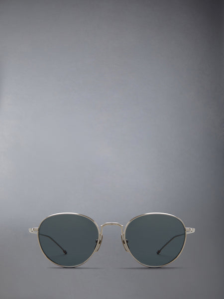 TITANIUM ROUND SUNGLASSES SILVER