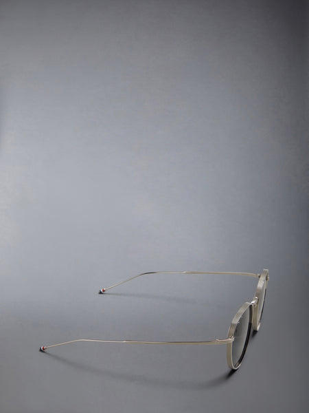 TITANIUM ROUND SUNGLASSES SILVER